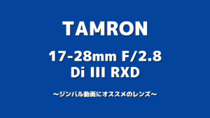 TAMRON 17-28mm F/2.8 Di III RXD